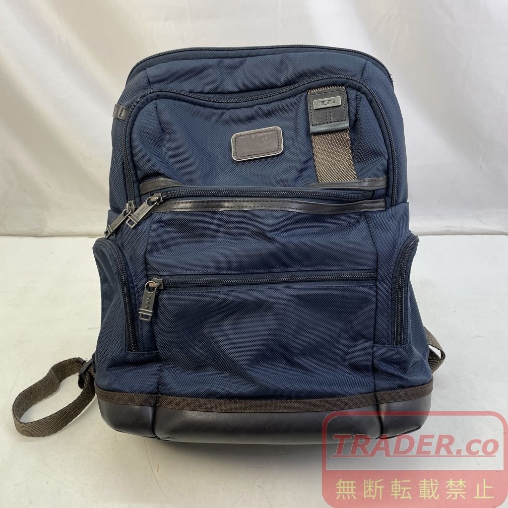 01w-6921 トゥミ TUMI Alpha Bravo KNOX ノックス バックパック リュック ネイビー ユニセックス 2223681NVY0 【中古品】