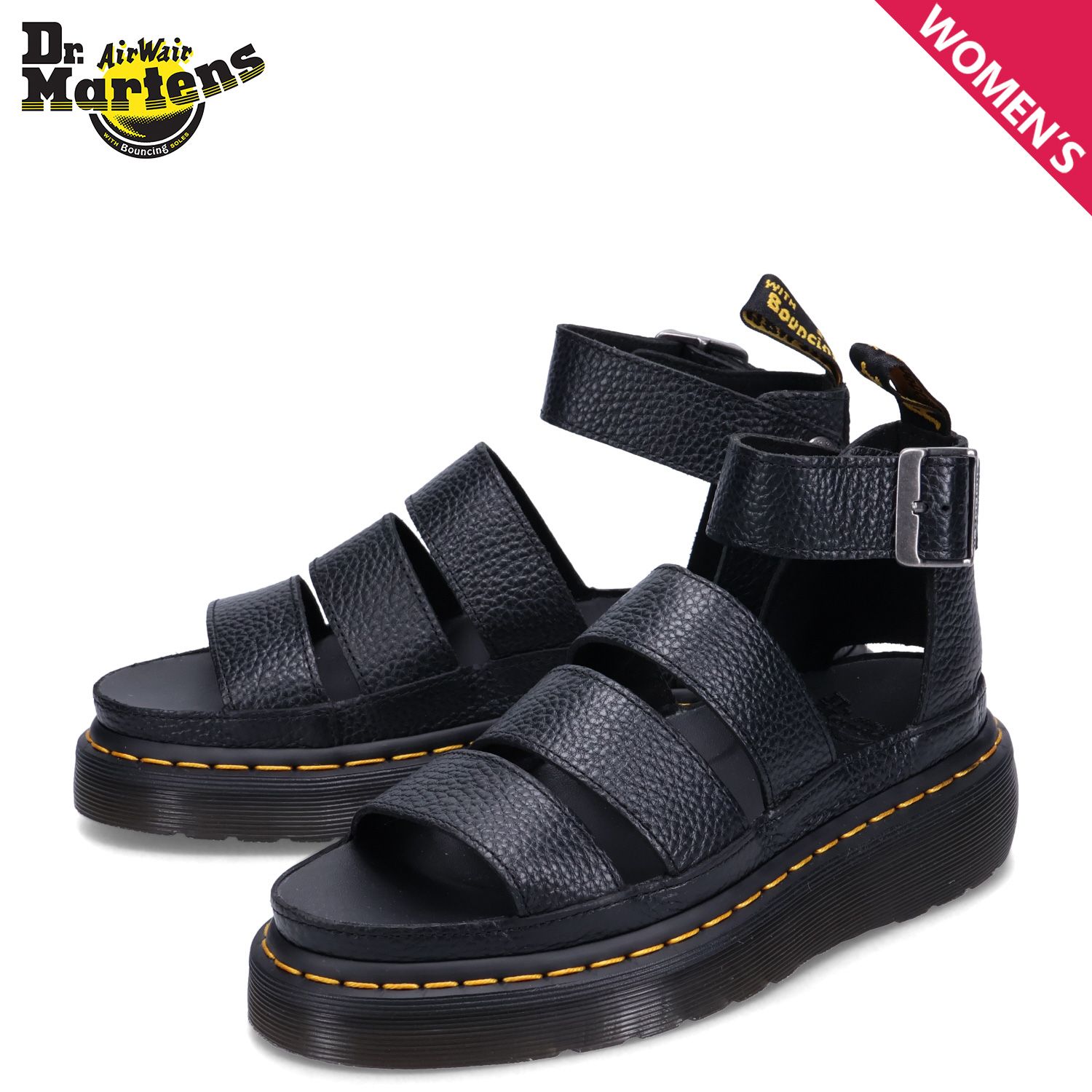 ドクターマーチン Dr.Martens サンダル ストラップサンダル クラリッサ 2 クアッド レディース 厚底 CLARISSA 2 QUAD 24476001