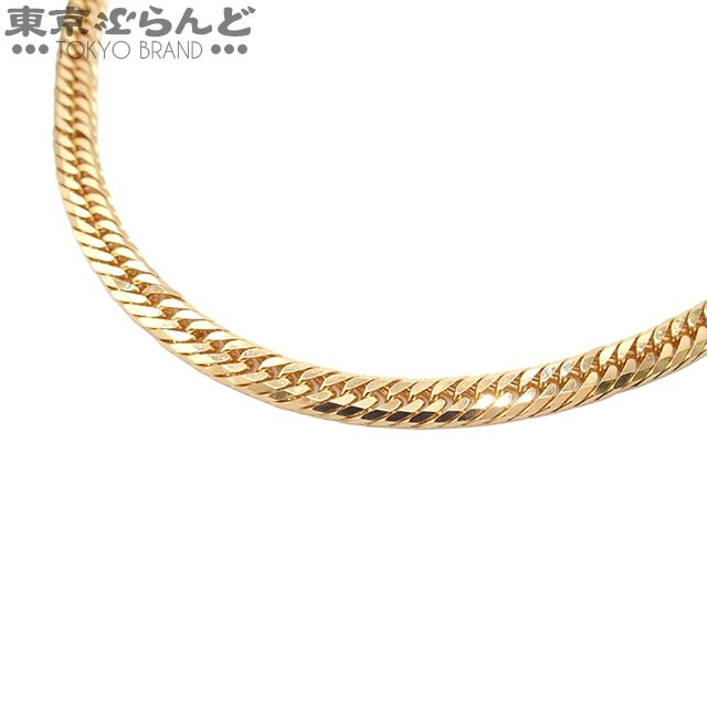 241100085539 喜平 8面トリプル 50cm 30.3g 造幣局検定刻印 イエローゴールド K18YG チェーン ネックレス