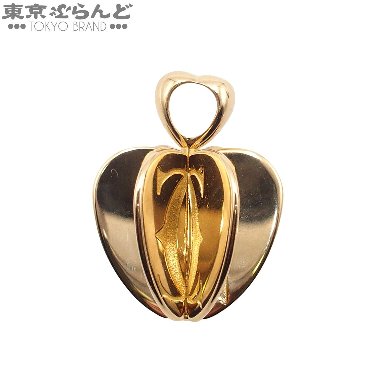 カルティエ CARTIER ゴールデンアップル イエローゴールド K18YG ドゥーブルC ペンダントトップ レディース 仕上済 101849678