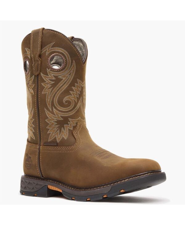 ジョージブーツ メンズ シューズ ブーツ・レインブーツ GEORGIA BOOT Mens CarboTec FLX Waterproof PullOn Work Boot Brown ブラウン