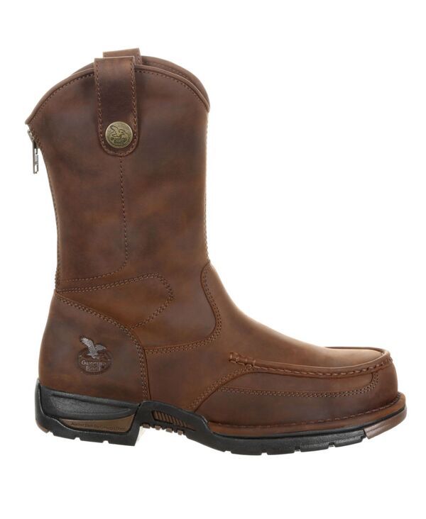ジョージブーツ メンズ シューズ ブーツ・レインブーツ GEORGIA BOOT Mens Athens PullOn Work Boot Dark brown ブラウン