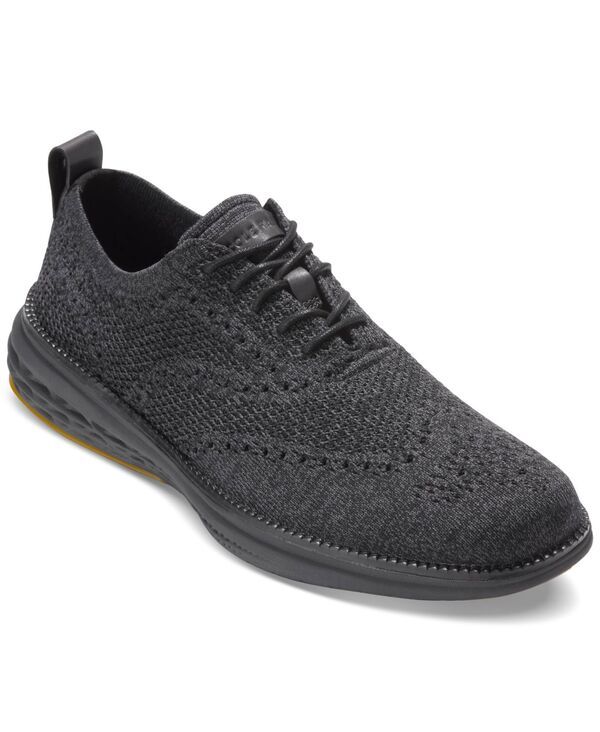 コールハーン メンズ シューズ オックスフォード ウィングチップ Cole Haan Mens Grand Hurrion Stitchlite Wingtip Oxford Shoes Black