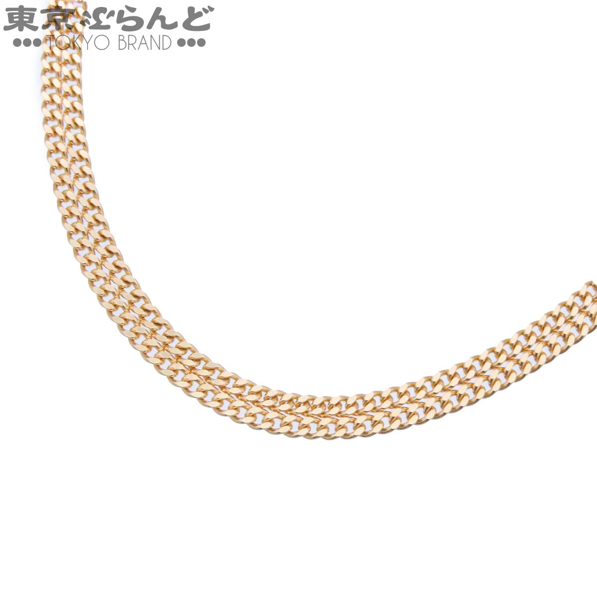 喜平 キヘイ イエローゴールド K18YG 2面 シングル 50cm 幅3.2ｍｍ 20.2g 造幣局検定刻印 チェーン ネックレス 101866223