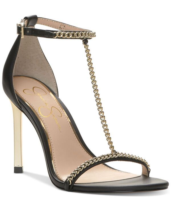 ジェシカシンプソン レディース シューズ サンダル Jessica Simpson Womens Qiven TStrap Dress Sandals Black ブラック
