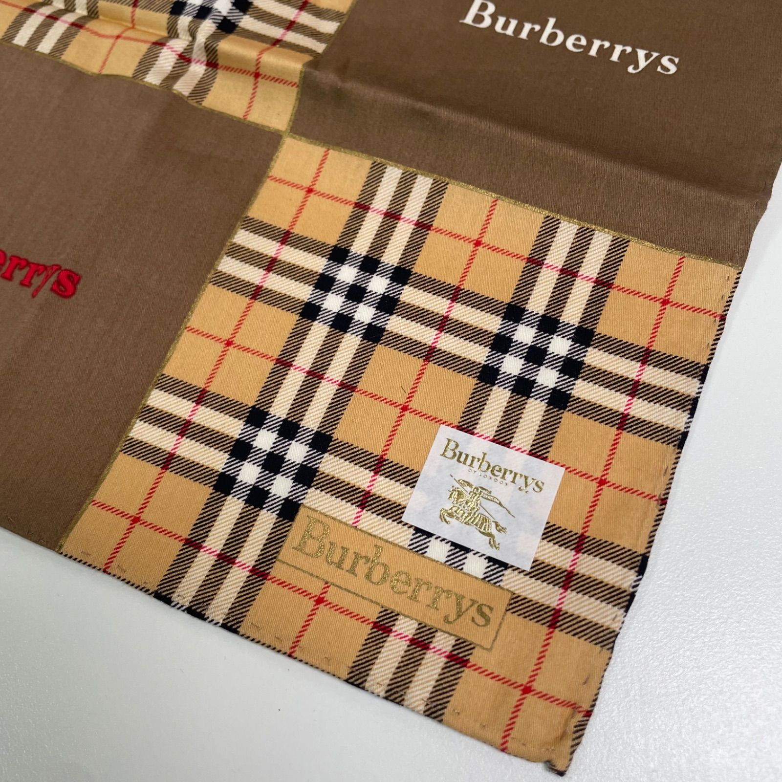 Burberrys ノバチェック柄 大判ハンカチ スカーフ - メルカリ