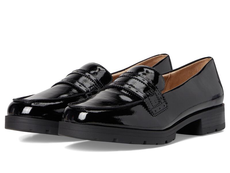 ライフストライド レディース シューズ スリッポン・ローファー LifeStride London LoaferMoc Shoes Black Patent ブラック