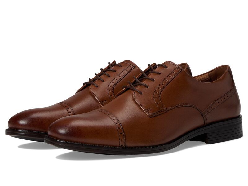 ジョンストンアンドマーフィー メンズ シューズ オックスフォード キャップ Johnston Murphy Reeve Cap Toe Brown ブラウン