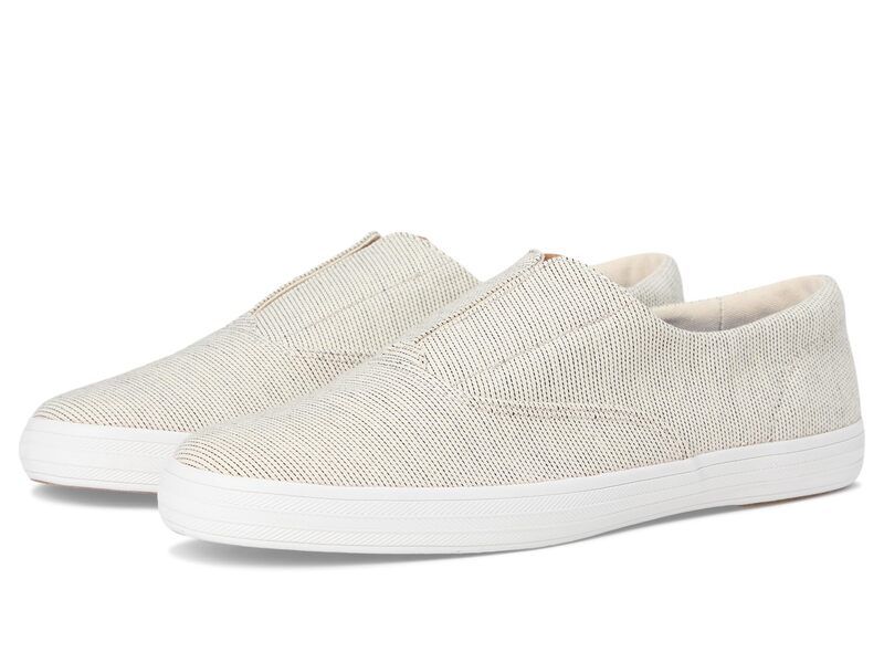 ケッズ レディース シューズ スニーカー Keds Champion Round Toe SlipOn Cream Seed Stri クリーム