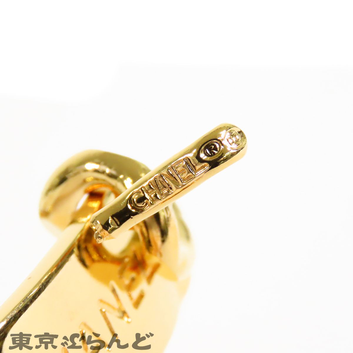 シャネル CHANEL チェーンベルト ゴールドxブラック メタル レザー GP