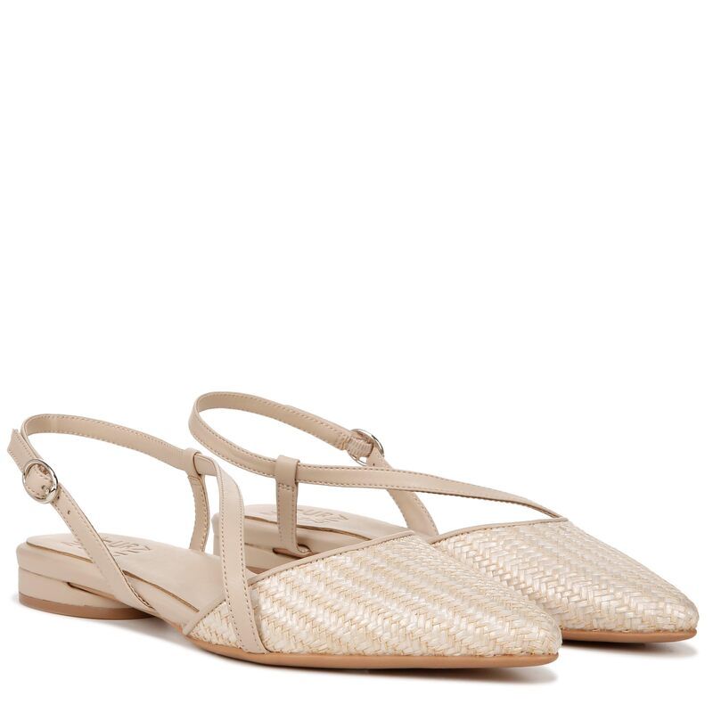ナチュライザー レディース シューズ サンダル Naturalizer Hawaii Pointed Toe Slingback Flats Opal NaturalTa