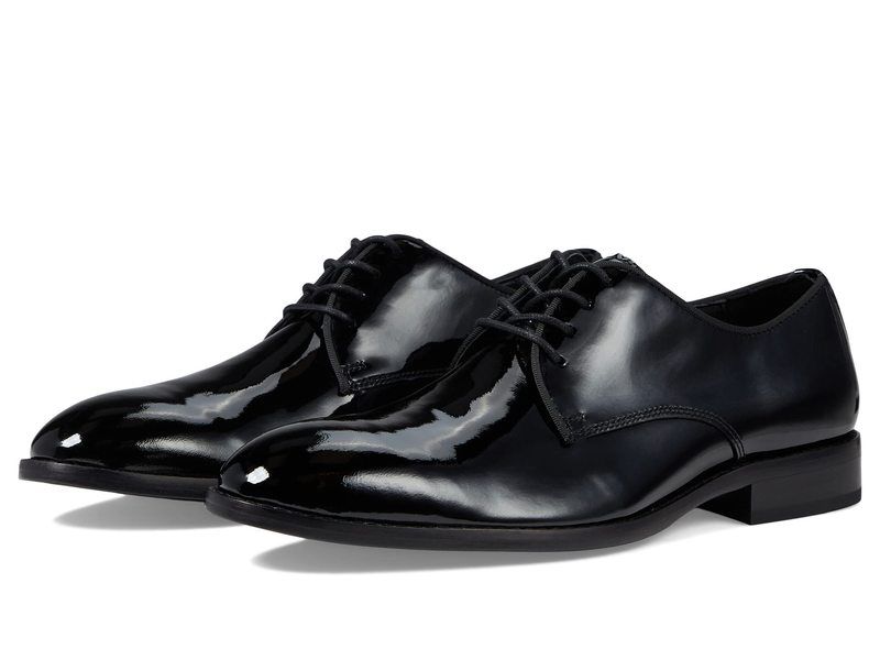 ジョンストンアンドマーフィー メンズ シューズ オックスフォード Johnston Murphy Gavney Plain Toe Black Patent ブラック