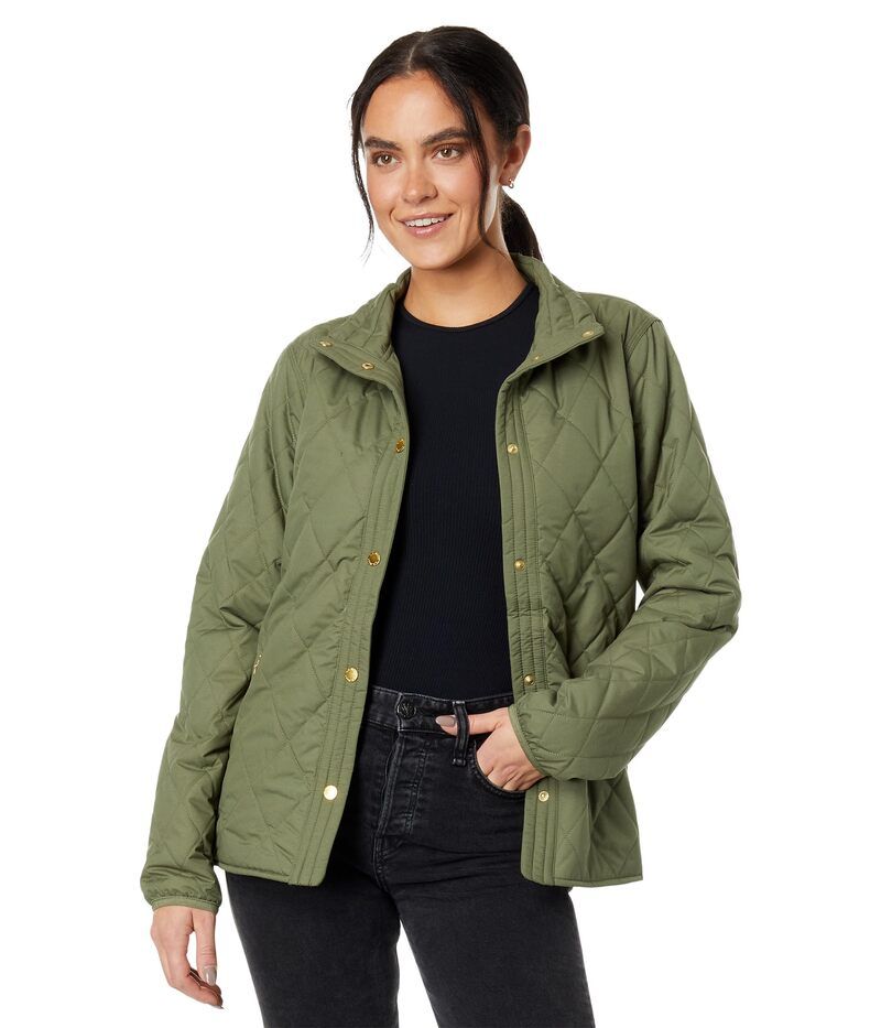 エルエルビーン レディース アウター コート キルティング ジャケット LLBean Cozy Quilted Jacket Deep Olive オリーブ
