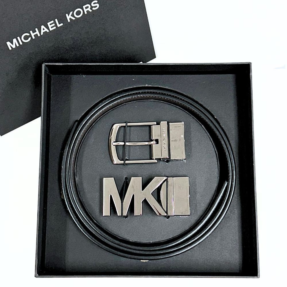 マイケルコース ベルト メンズ MICHAEL KORS 小物 4 IN 1 ロゴ ベルト ボックスセット 36R4LBLY4B BLACK ブラック
