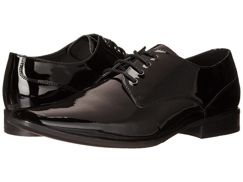 カルバンクライン メンズ シューズ オックスフォード Calvin Klein Brodie BlackPatent Pu ブラック
