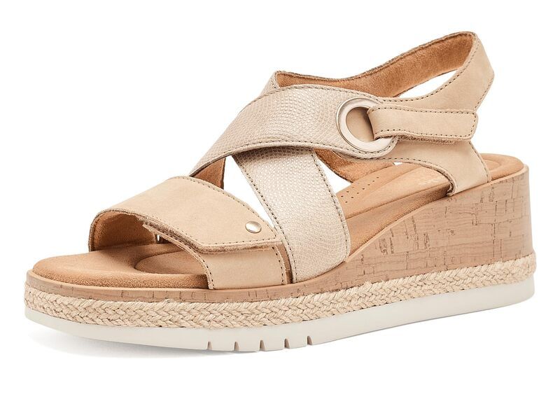 クラークス レディース シューズ ヒール Clarks Kidiki Sun Beige Combi Nub ベージュ