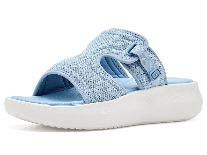 クラークス レディース シューズ ヒール Clarksolevana Mist Light Blue Tetx ブルー