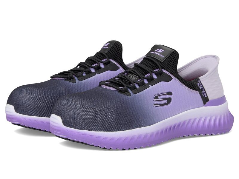 スケッチャーズ レディース シューズ ブーツ・レインブーツ SKECHERS Work Tilido Ombray Comp Toe BlackPurple ブラック