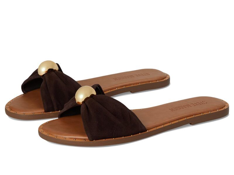 スティーブ マデン レディース シューズ サンダル Steve Madden Dipsy Brown Suede ブラウン
