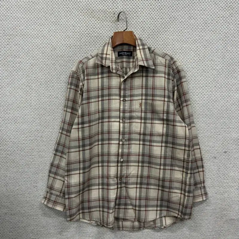 イヴ・サンローラン YSL チェック シャツ 95 D05353