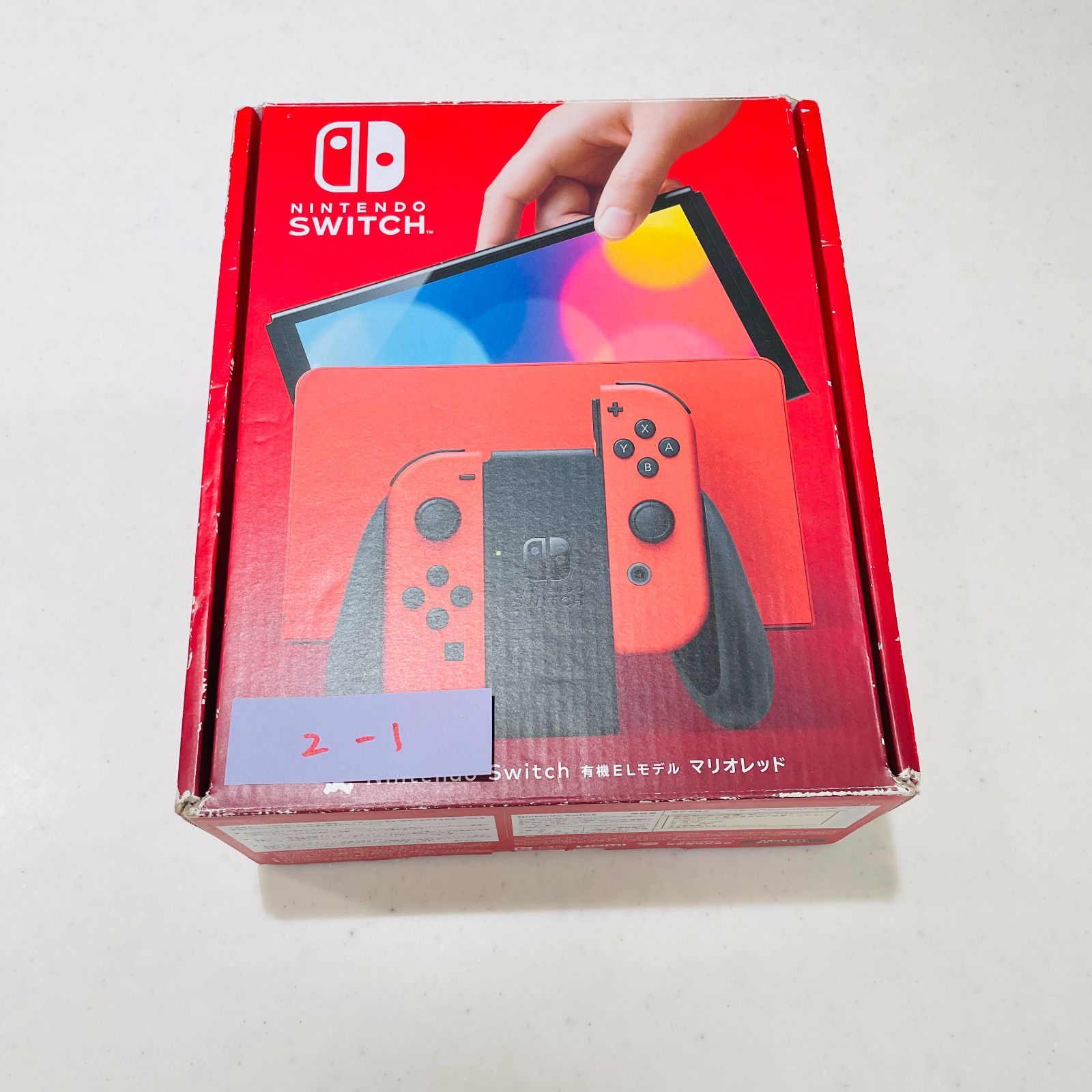 美品 有機ELモデル Nintendo Switch マリオレッド 動作確認済み 初期化