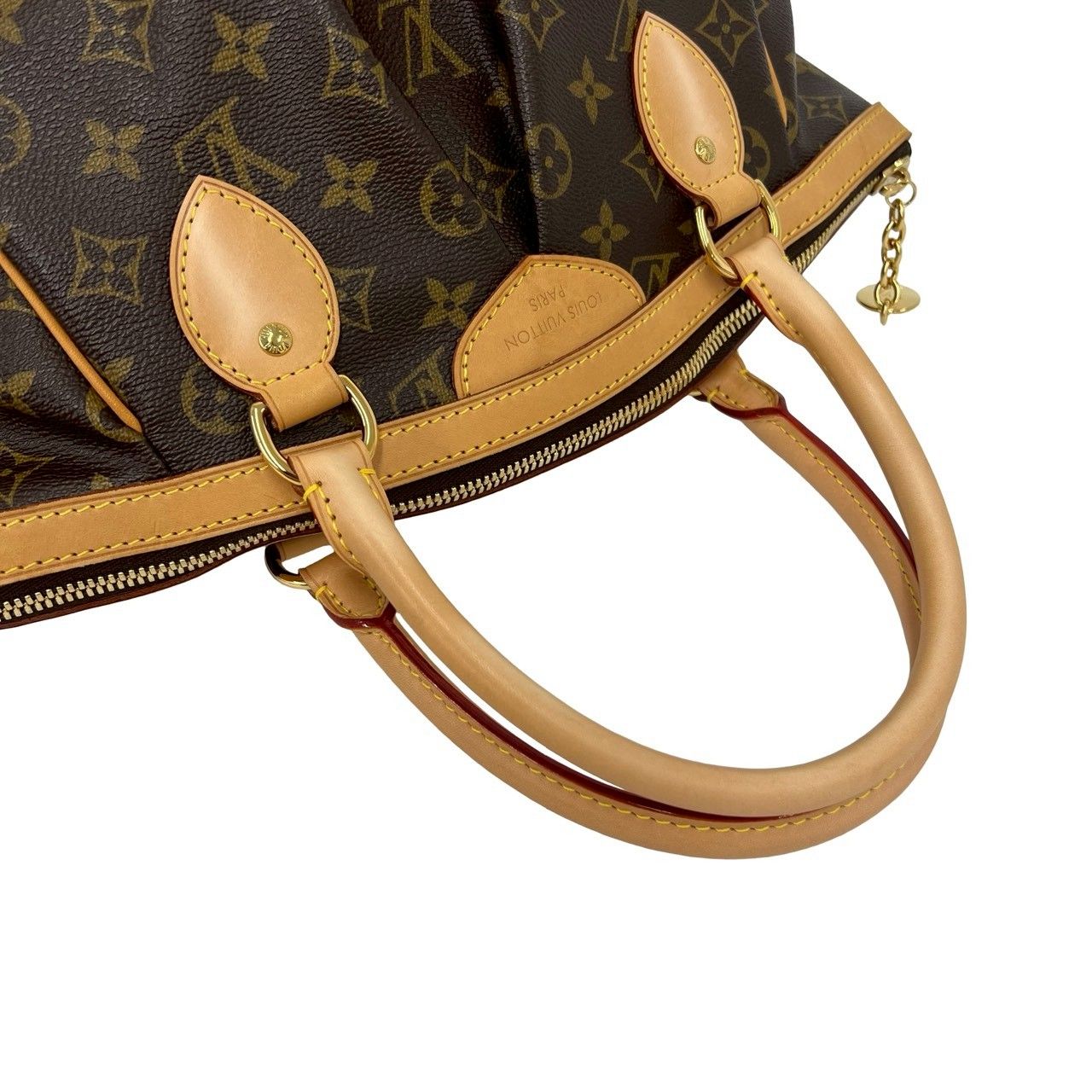 極 美品 LOUIS VUITTON ルイヴィトン ティヴォリ PM モノグラム レザー 