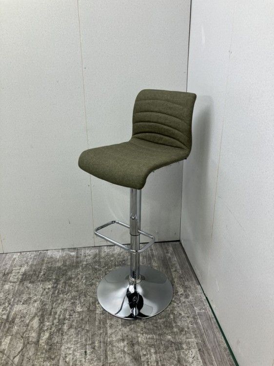 【中古品】 カウンターチェア グリーン