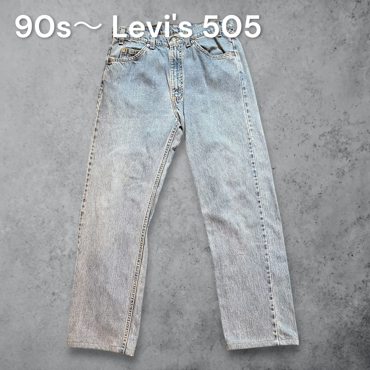 90s】Levi's 505 REGULAR FIT STRAIGHT LEG デニムパンツ USA製 W34