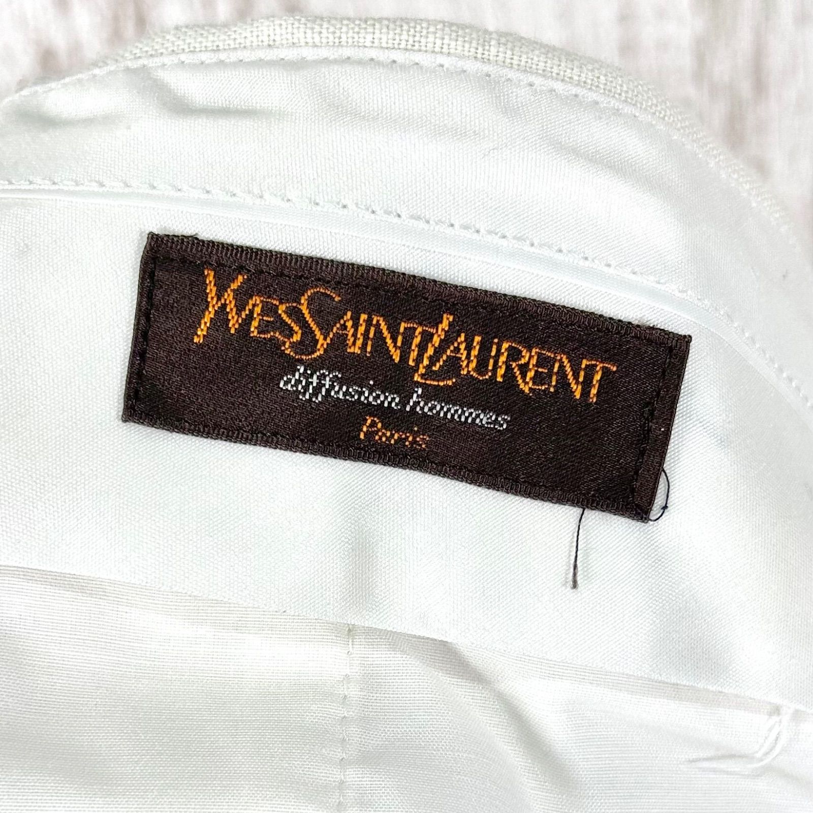 80s 90s YSL Yves Saint Laurent オールド イヴサンローラン リネン