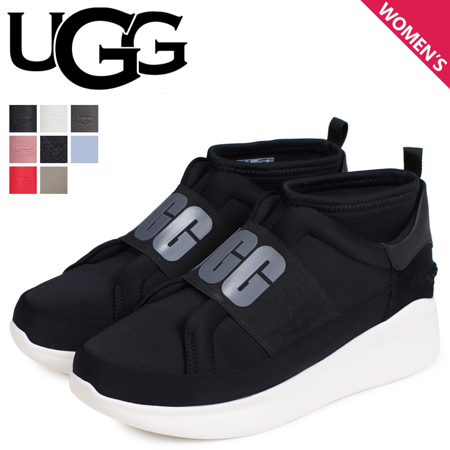 UGG アグ スニーカー スリッポン ニュートラ レディース WOMENS NEUTRA SNEAKER 095097、CHARCOAL/L