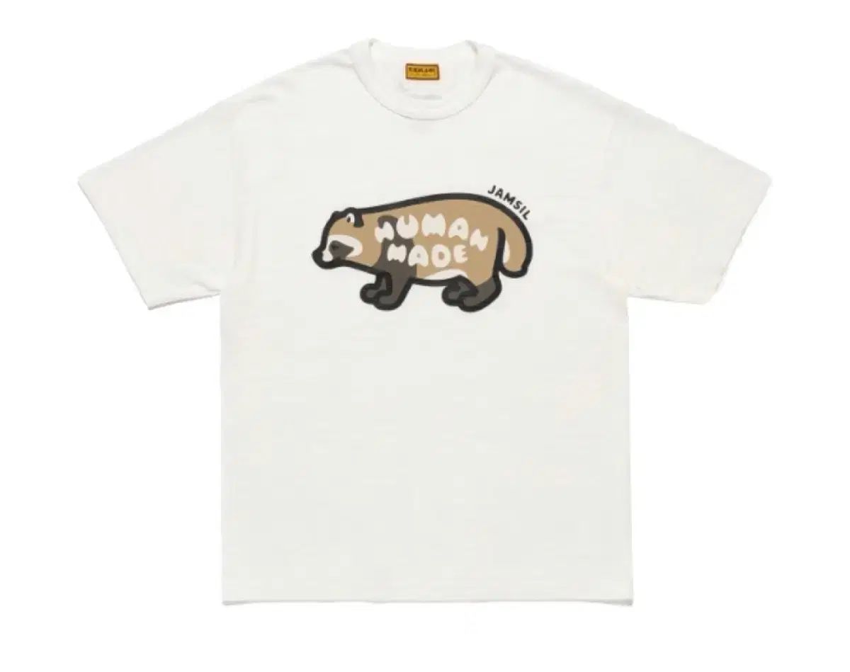 XXL HUMAN MADE(ヒューマンメイド) アニマル グラフィック Tシャツ 잠실 白