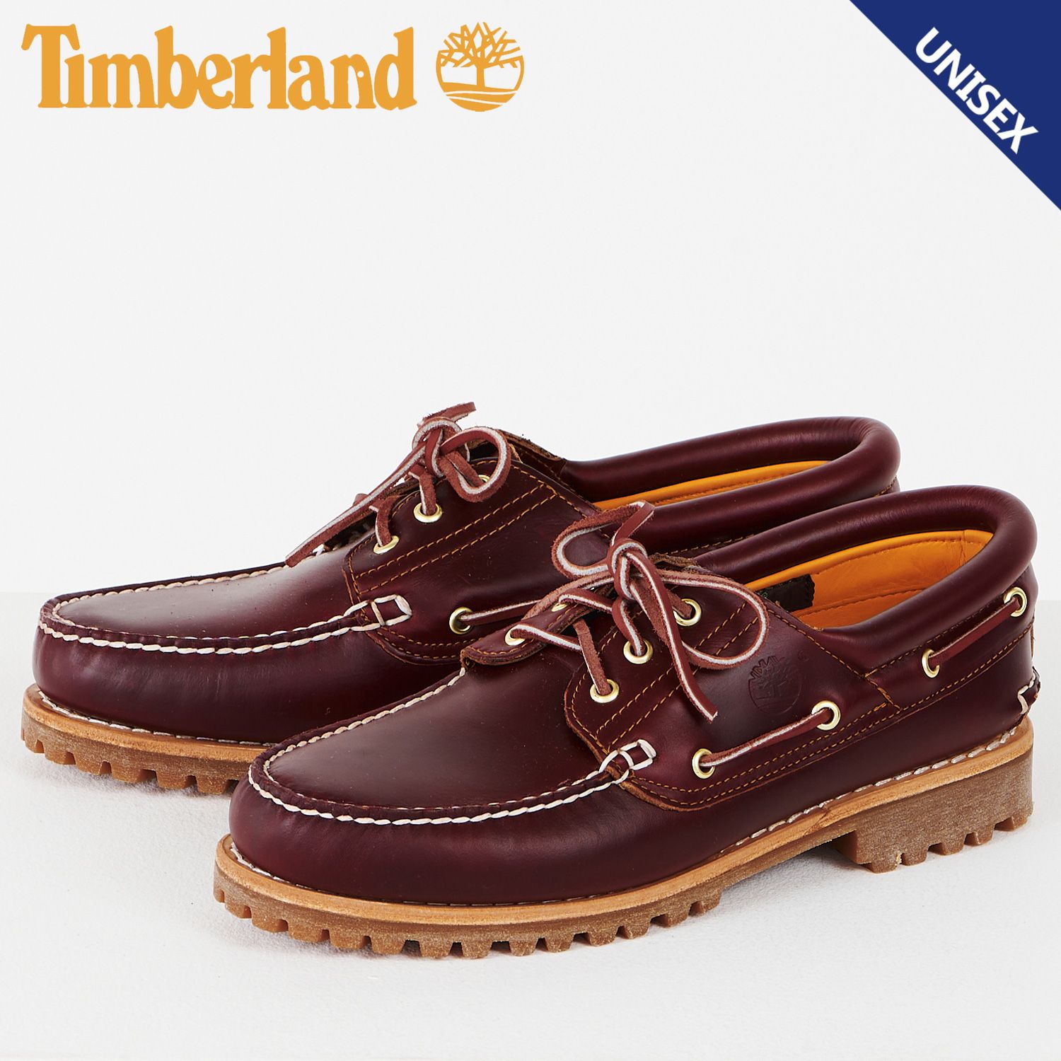 ティンバーランド Timberland デッキシューズ メンズ レディース HERITAGE 3 EYE CLASSIC LUG 50009、BURGUNDY/BM