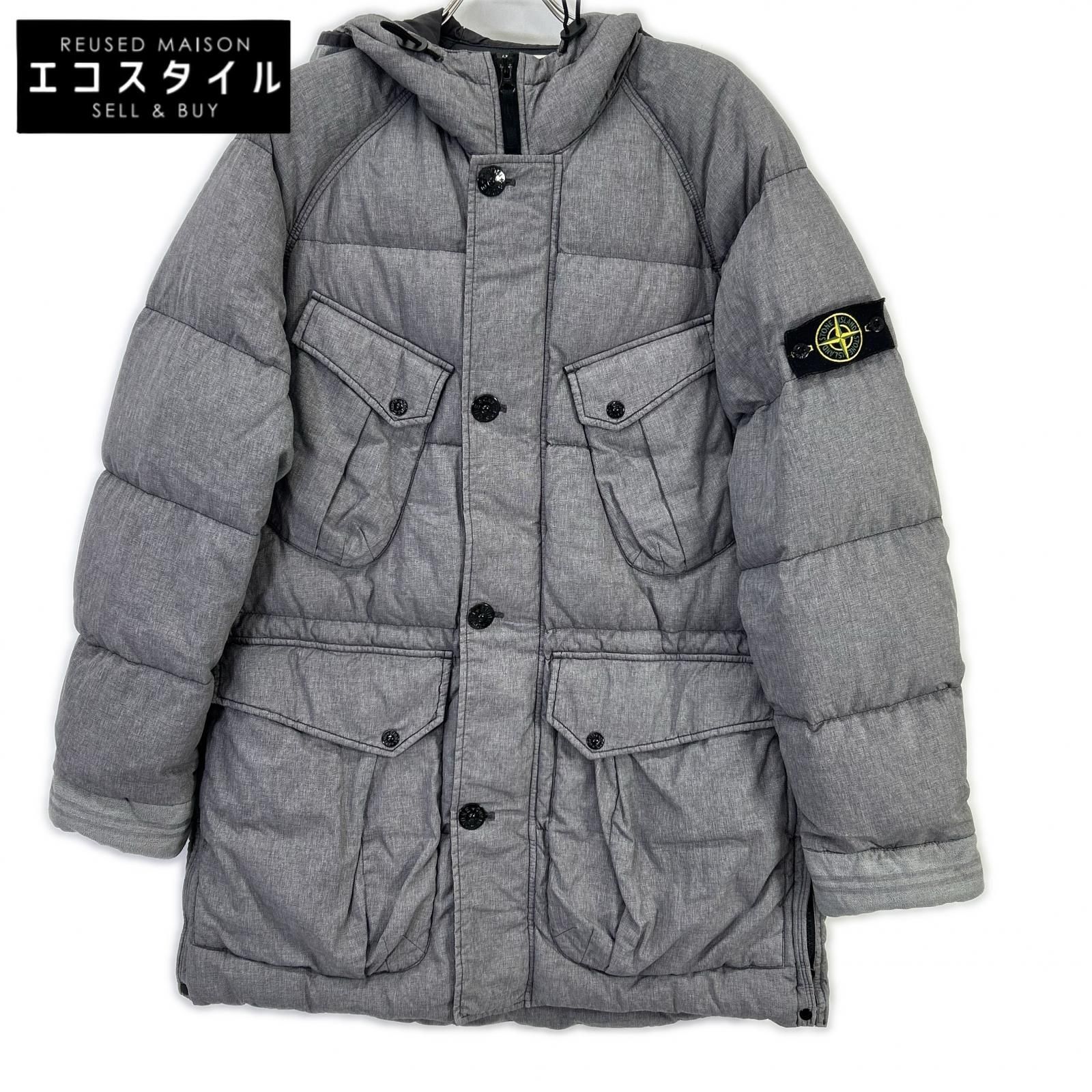 STONE ISLAND ストーンアイランド 14AW 611570648 グレー 4POCKETS HOODED DOWN JACKET XL