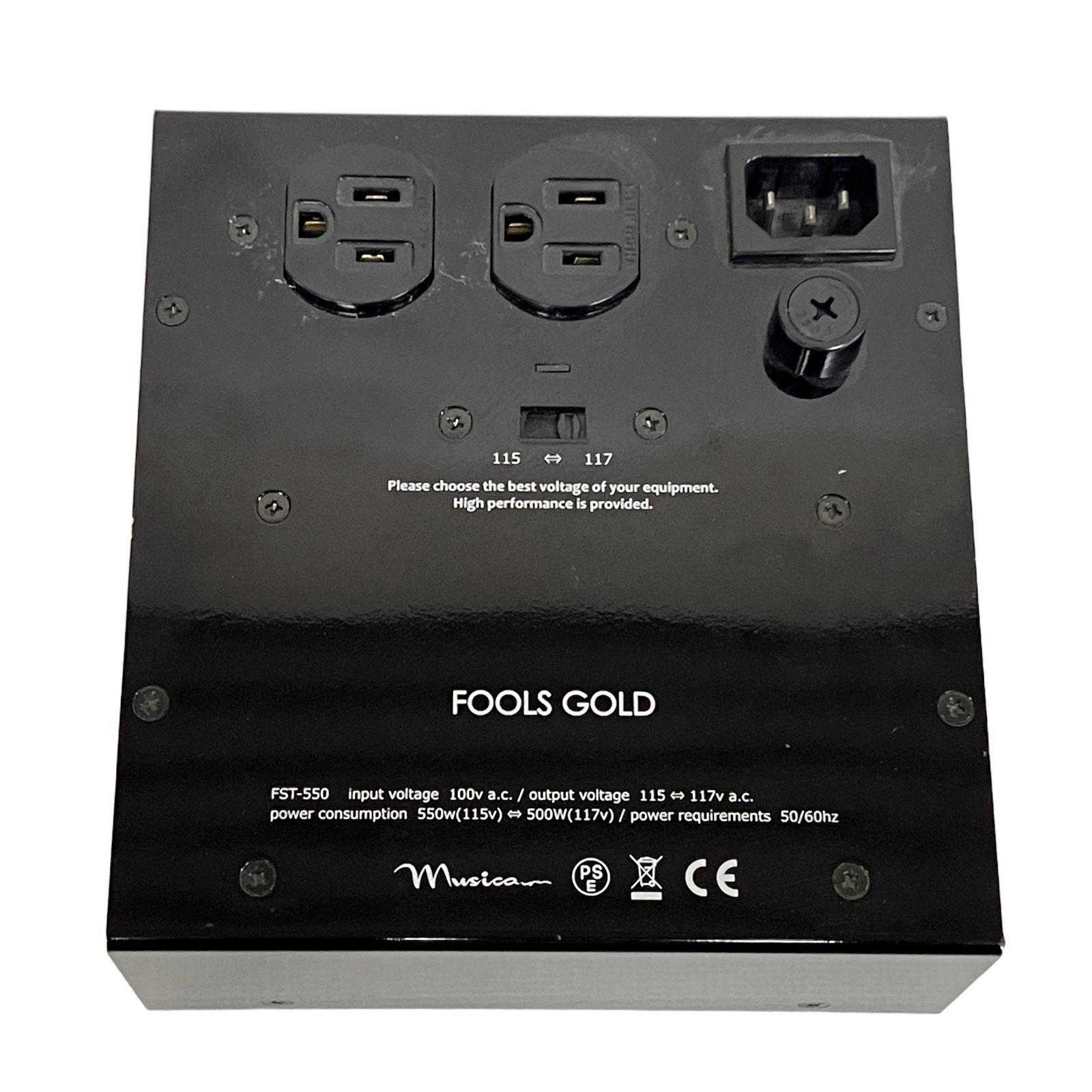 FOOLS GOLD FST-550 プロ用昇圧トランス電源 電源ユニット 高品位OI型トランス 楽器/オーディオ機器用電源 中古 T11357055