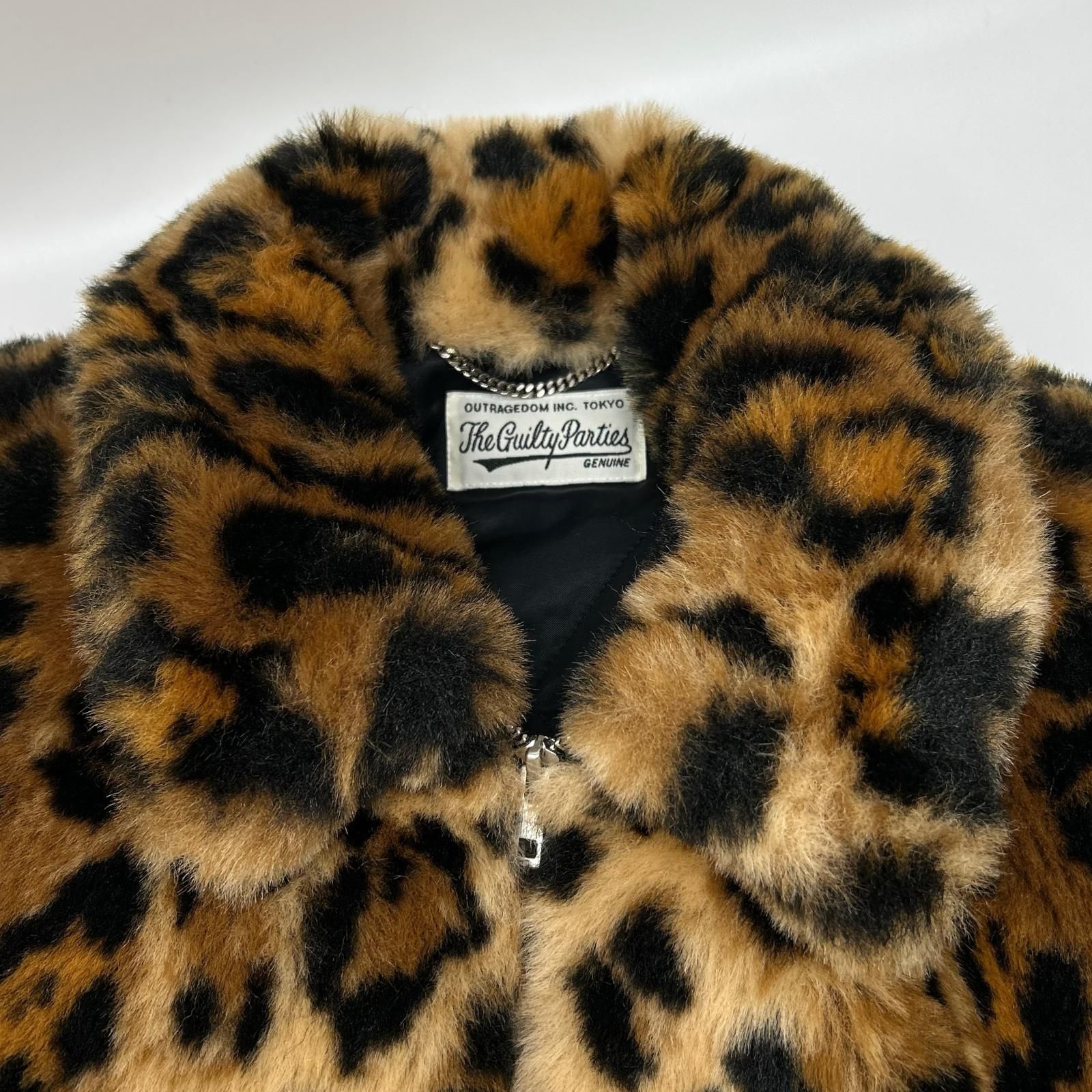 WACKO MARIA ワコマリア ベージュ アニマル LEOPARD FUR ZIP JACKET
