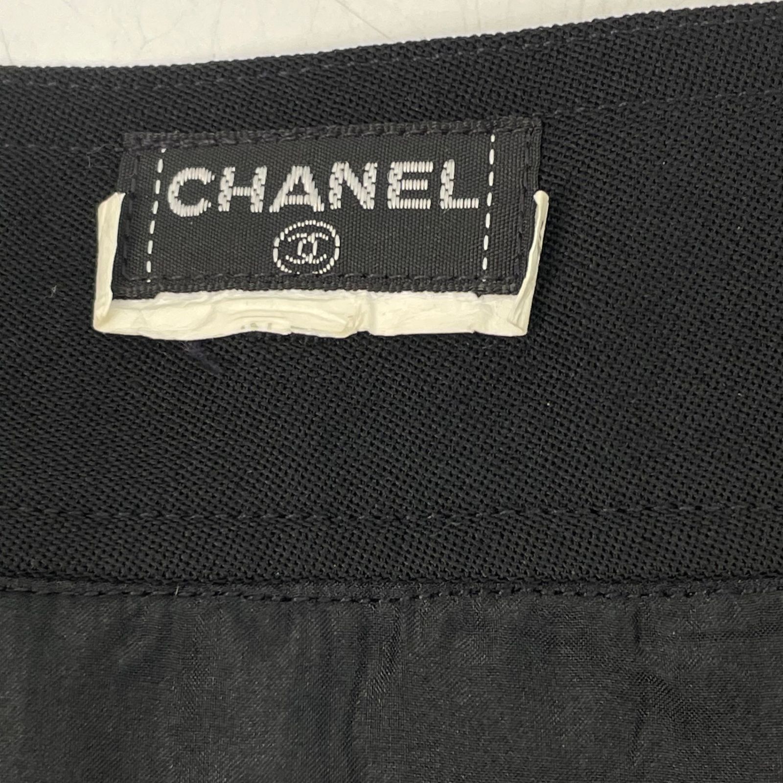 極美品 CHANEL シャネル ココボタン ウール スカート ブラック - メルカリ