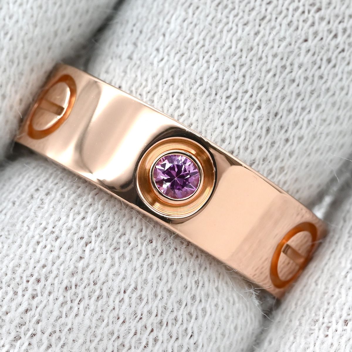 カルティエ Cartier リング 指輪 ラブリング ピンクサファイア ピンク