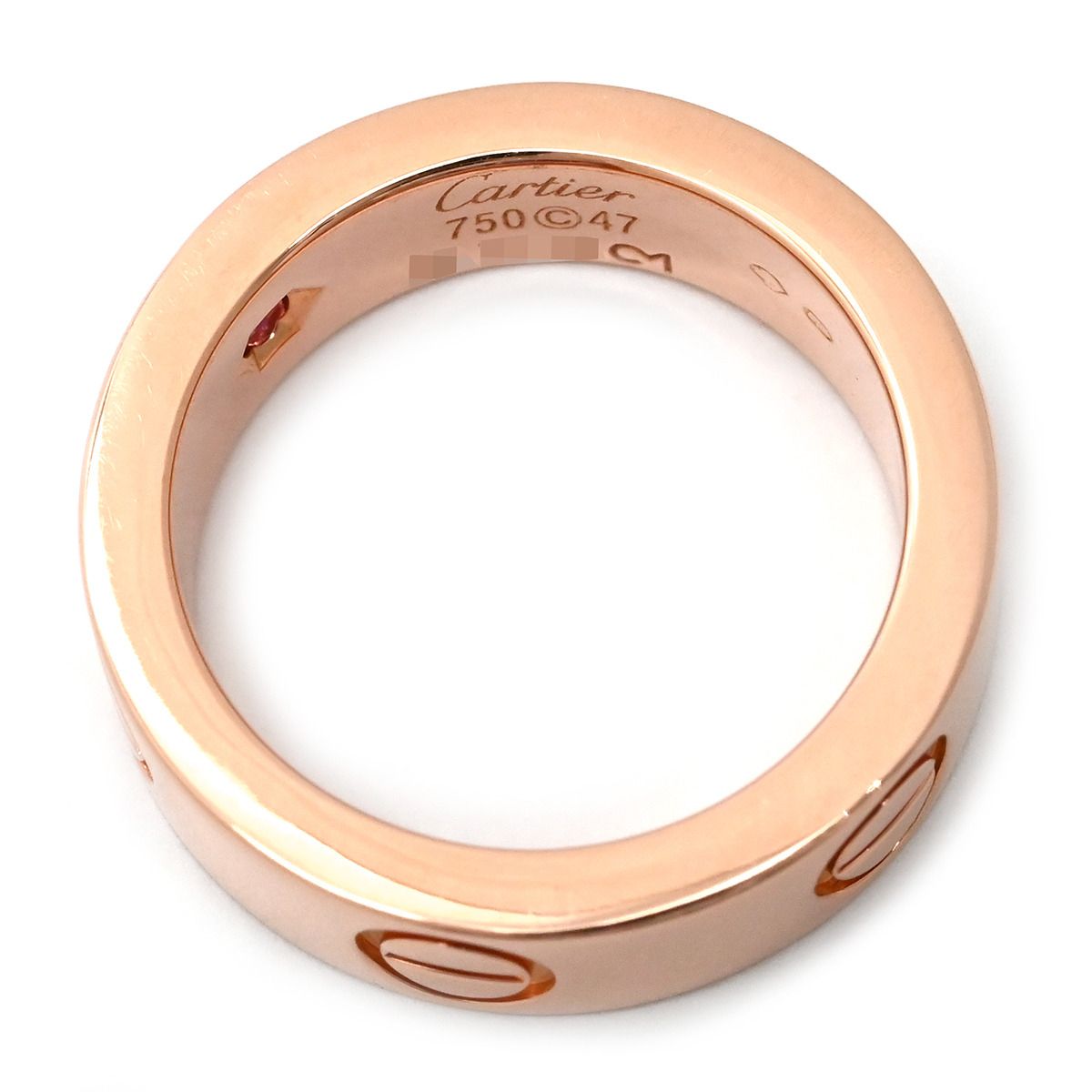 カルティエ Cartier リング 指輪 ラブリング ピンクサファイア ピンク