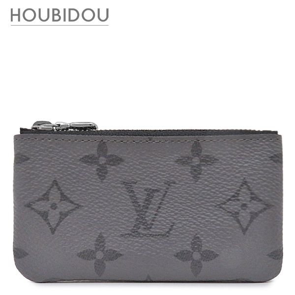 ルイヴィトン LOUIS VUITTON コインケース ポシェット クレ モノグラムエクリプス モノグラムエクリプスリバースキャンバス モノグラムエクリプス シルバー金具 キーチェーン M80905 CT1214 【保存袋】【中古】
