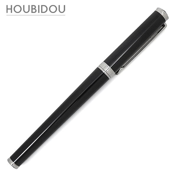 モンブラン Montblanc ボールペン ノブレス オブリージュ メタル プレシャスレジン ブラック×シルバー インク切れ キャップ式 【ケース】【中古】
