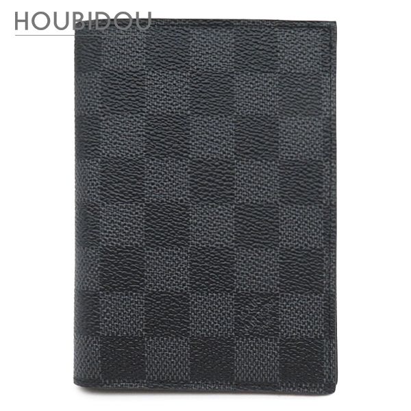 ルイヴィトン LOUIS VUITTON パスポートケース クーヴェルテュール パスポール NM レザー ダミエグラフィットキャンバス ダミエグラフィット イニシャル刻印あり N64411 MB0159 【保存袋】【中古】