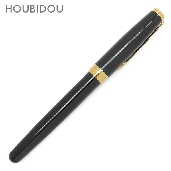 パーカー PARKER 万年筆 ソネット ラックブラックGT 真鍮 ラッカー GP K18(ペン先) ブラック×ゴールド F(細字) K18ペン先 カートリッジ/コンバーター両用式 1950550【中古】