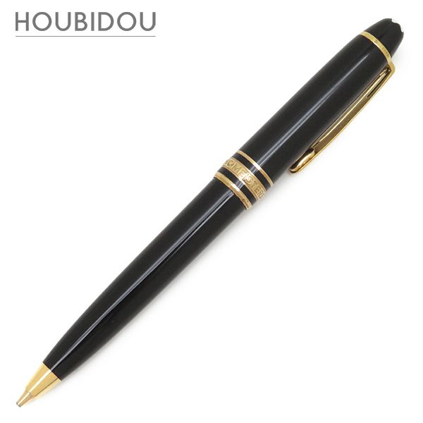 モンブラン Montblanc 文具 マイスターシュテュック ゴールド メカニカルペンシル モーツアルト 0.7mm GP プレシャスレジン ブラック×ゴールド シャープペンシル ミニ 15729【中古】