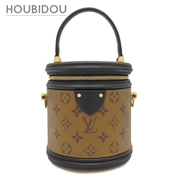 ルイヴィトン LOUIS VUITTON 2WAYバッグ カンヌ モノグラムキャンバス モノグラムリバースキャンバス モノグラムリバース ゴールド金具 茶 ハンドバッグ M43986 RFID【中古】