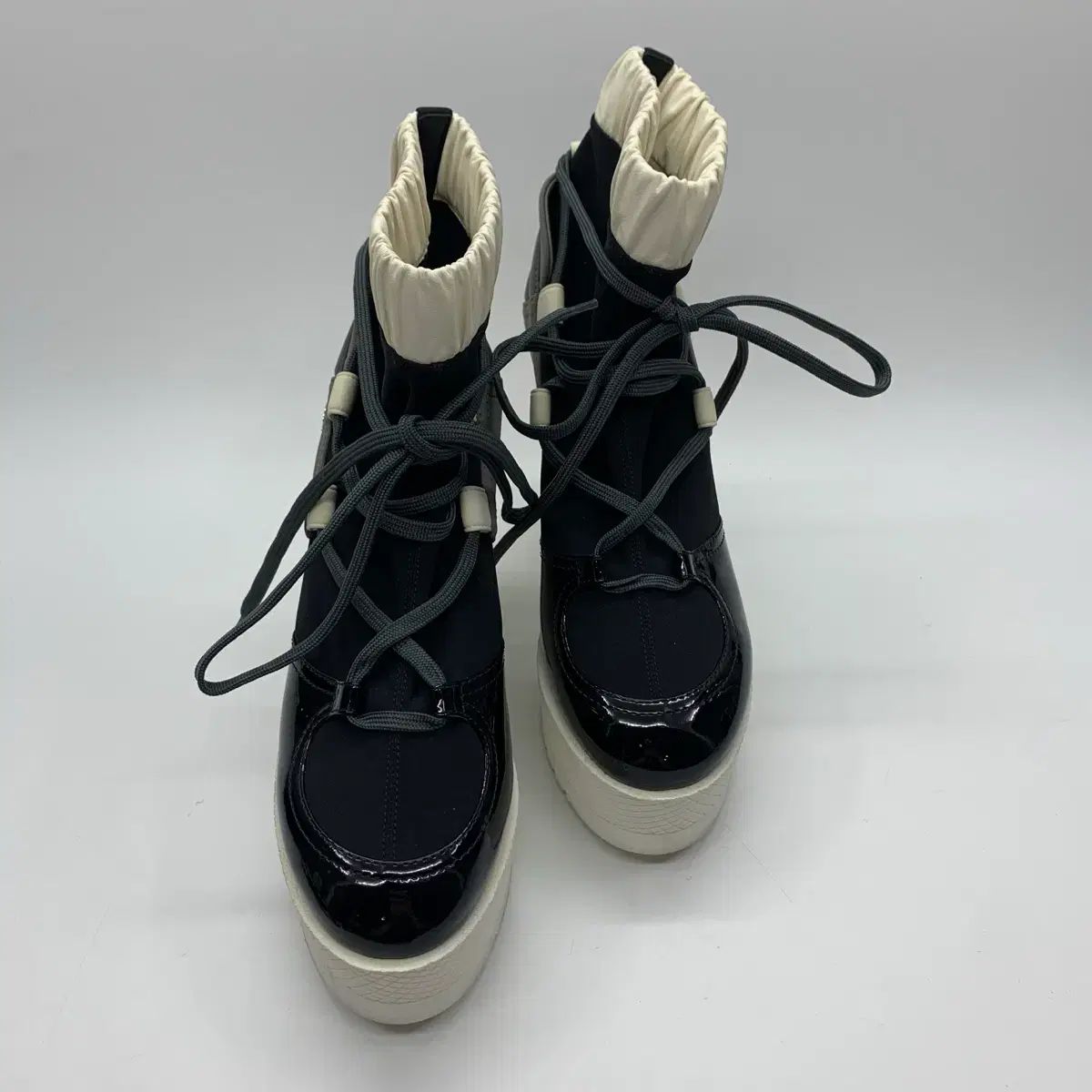 シャネル RUNWAY アンクルブーツ フラットフォーム シューズ 靴 38サイズ