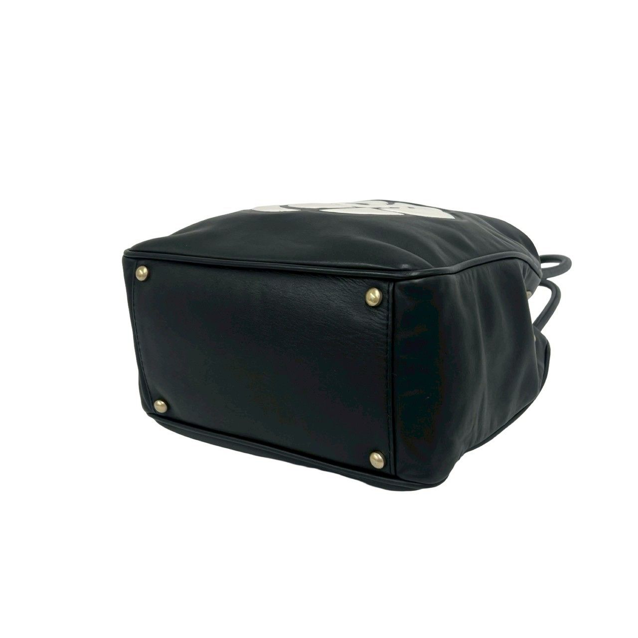 CHANEL 【極美品】ブラック カメリアモチーフ ベルト (箱、袋、説明書) 極 美品 シール有 8番台 CHANEL シャネル カメリア レザー 本革 セミ