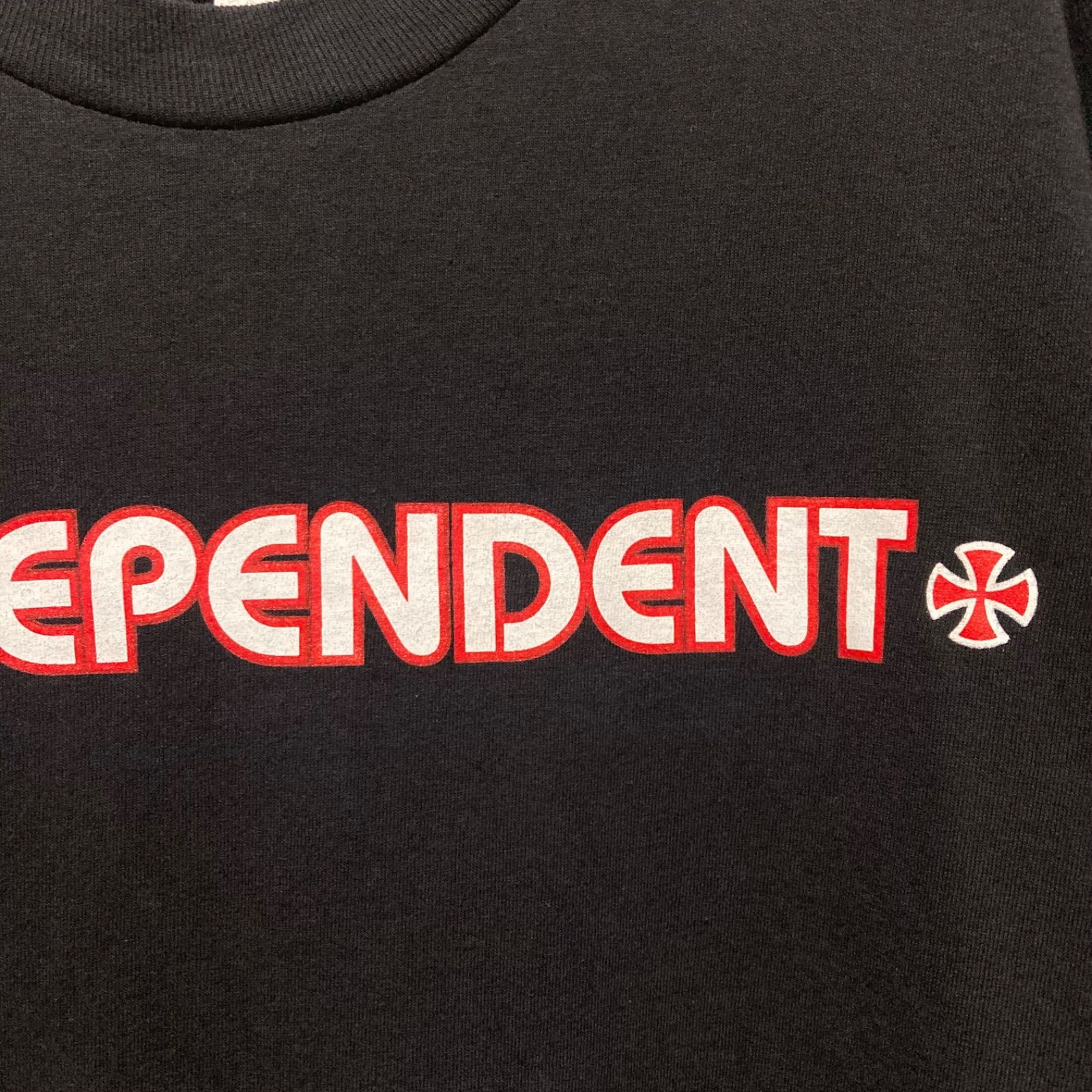 INDEPENDENT インディ アイアンクロス Tシャツ USAビンテージ L INDEPENDENT Tシャツ USA製 L インディペンデント アイアンクロス