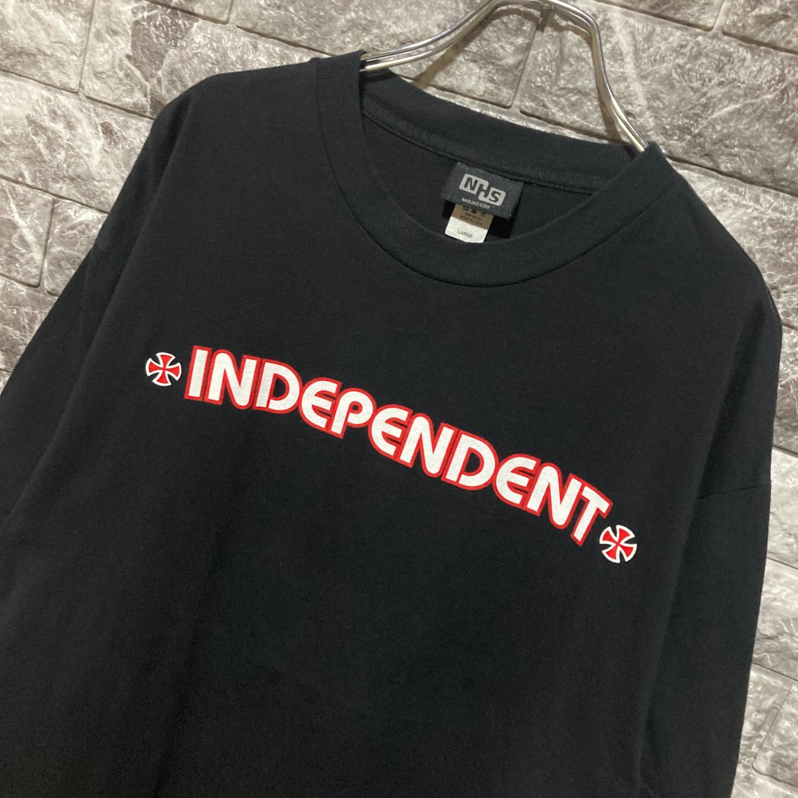 INDEPENDENT Tシャツ USA製 L インディペンデント アイアンクロス