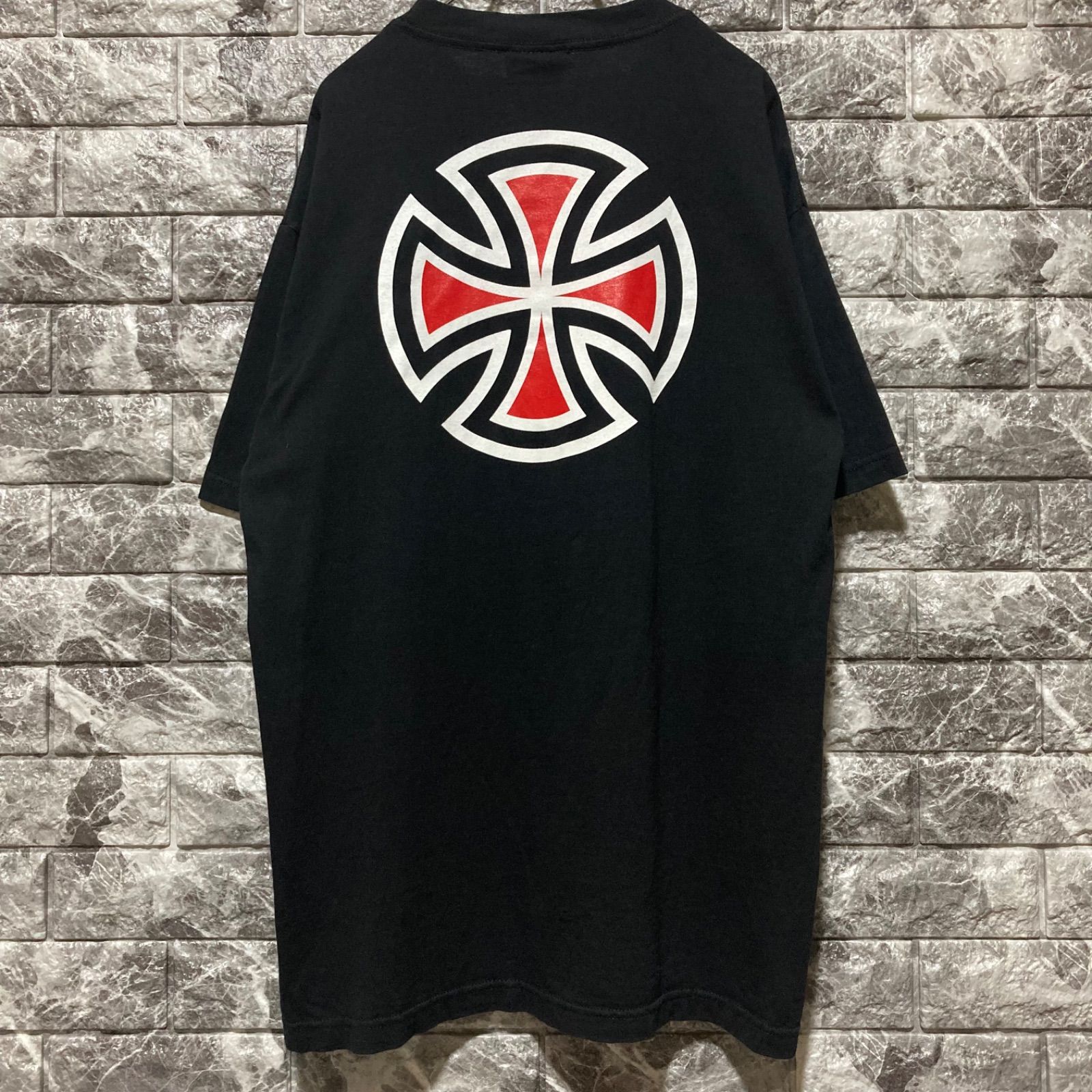 INDEPENDENT Tシャツ USA製 L インディペンデント アイアンクロス