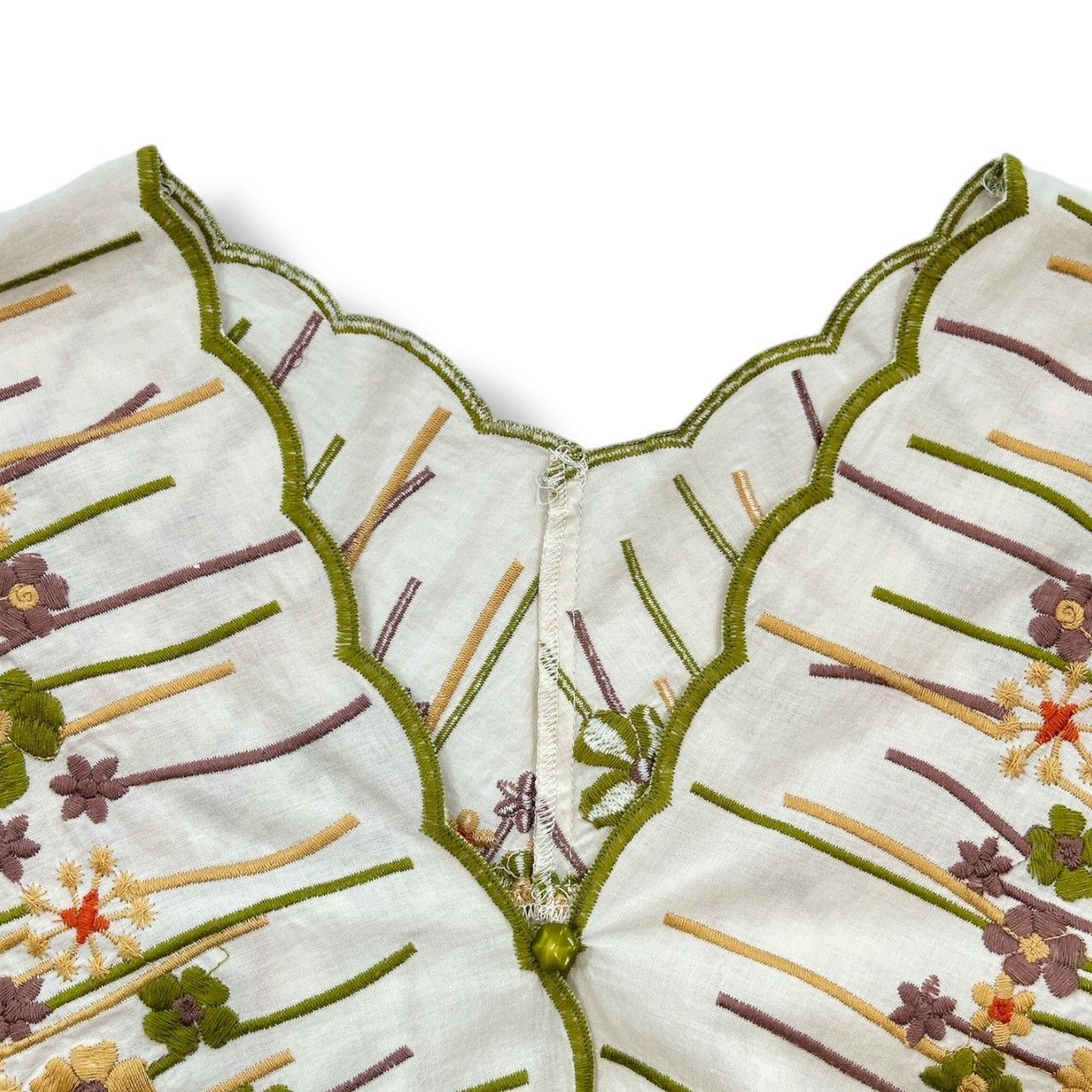 Jocomomola 半袖 ブラウス 刺繍 花柄 サイズ40 2WAY】Ilusion フラワー